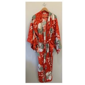 Vintage Floral Kimono Robe